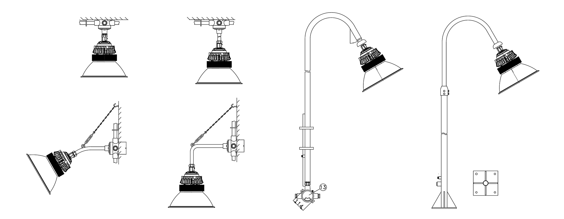 Explosion-proof Lamp 3 Installation Type