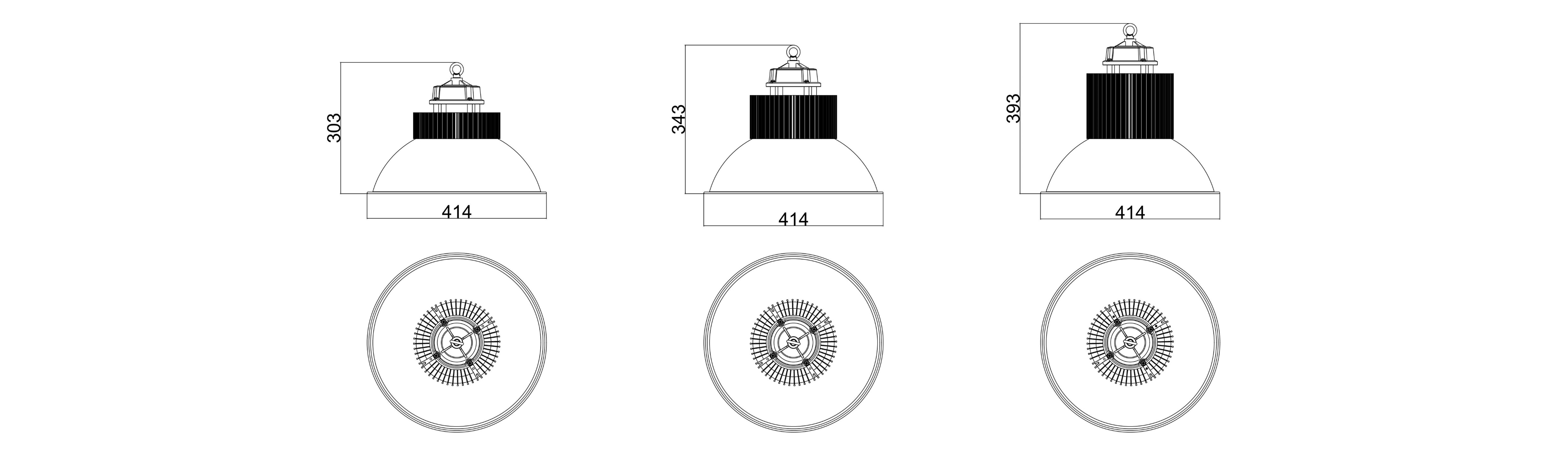 High Power COB  High Bay Light 2 Size