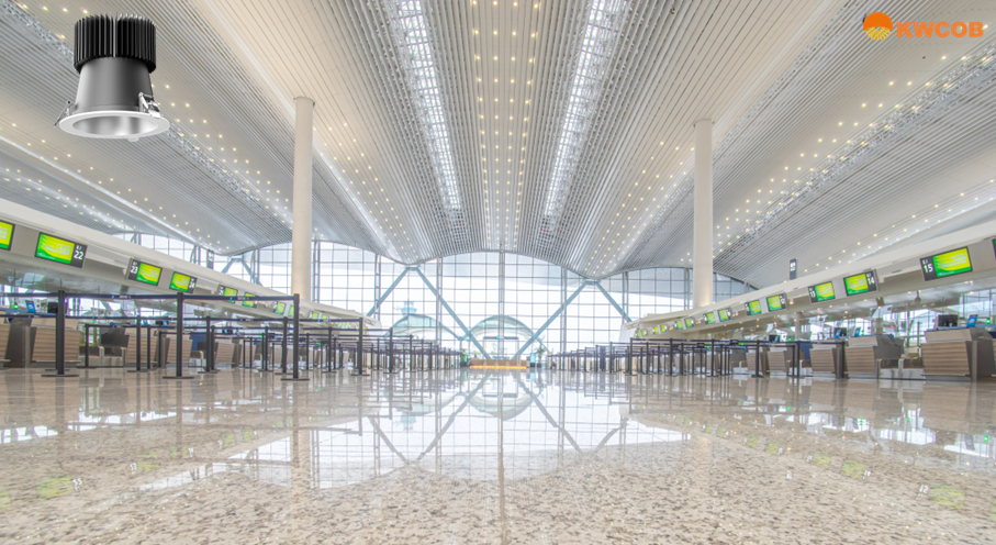 Guide to Lighting Upgrade for Airport Terminals: Select the Right KWCOB Deep Anti-Glare Downlights for Low-Consumption and Long-Term Efficient Operation