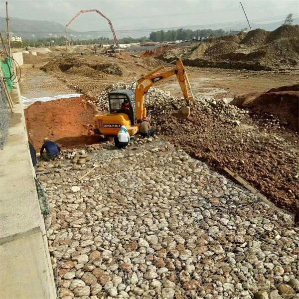 Heavily galvanized material hexagonal hole shape gabion mesh