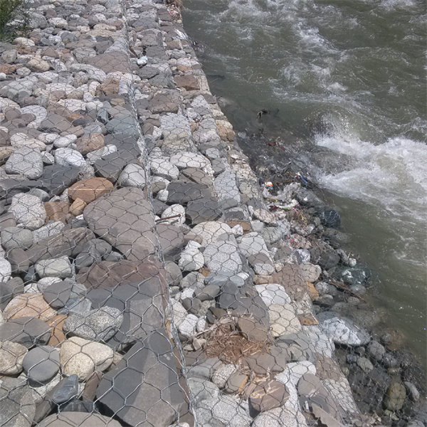 Heavily galvanized iron wire material hexagonal hole shape gabion mesh