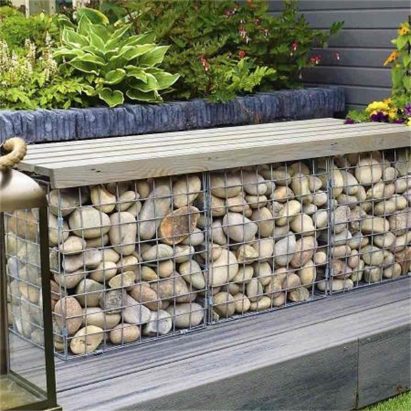 galfan decorative welded gabion For garden wall