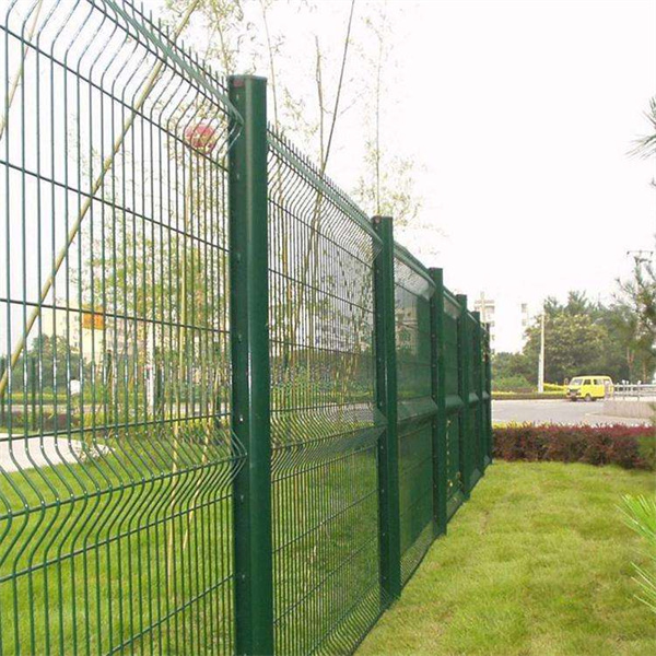 Green PVC Galvanized Welded Wire Mesh Fence 