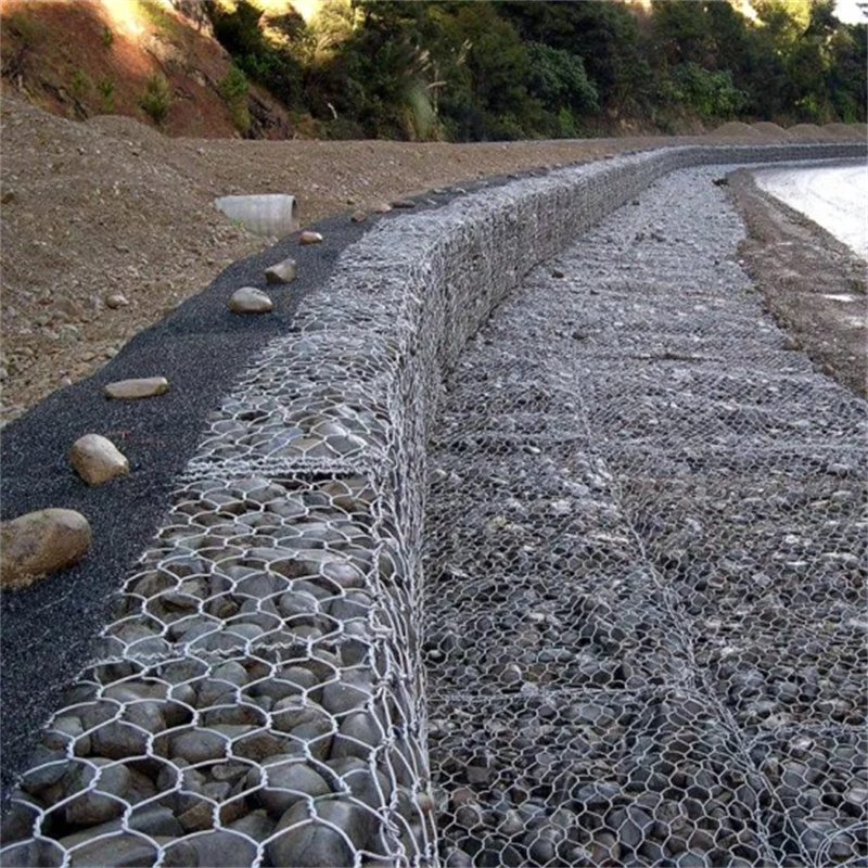 Stone Cage Rockfall Protection Stone Gabion Mesh
