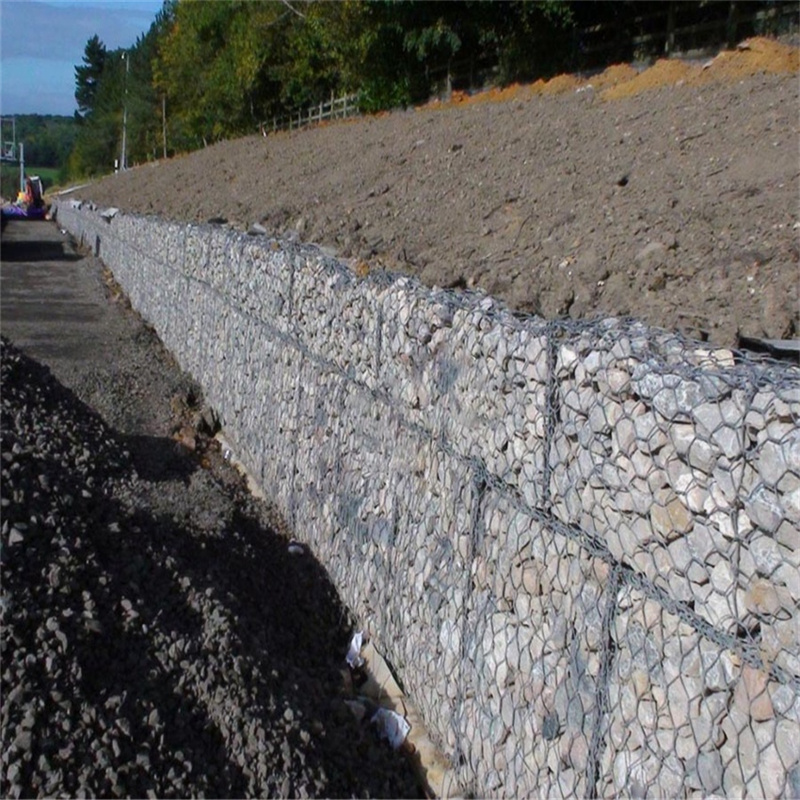 8x10cm mesh size 3.05mm wire galvanized gabion fence