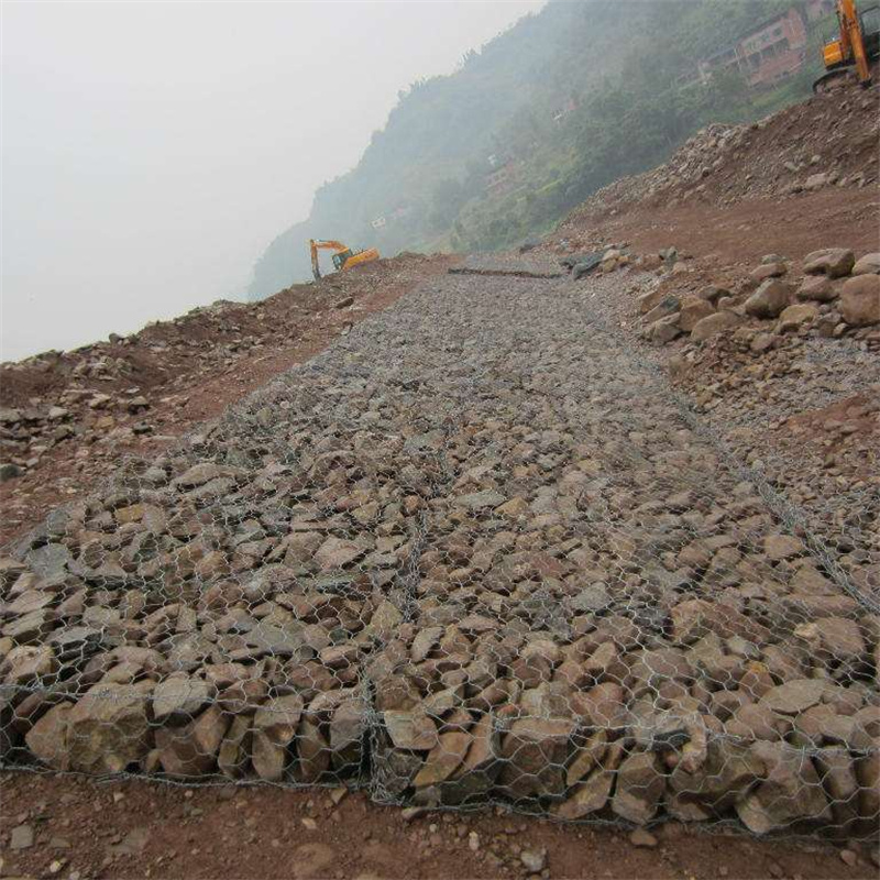 Rock Filled Gabion Baskets (factory)