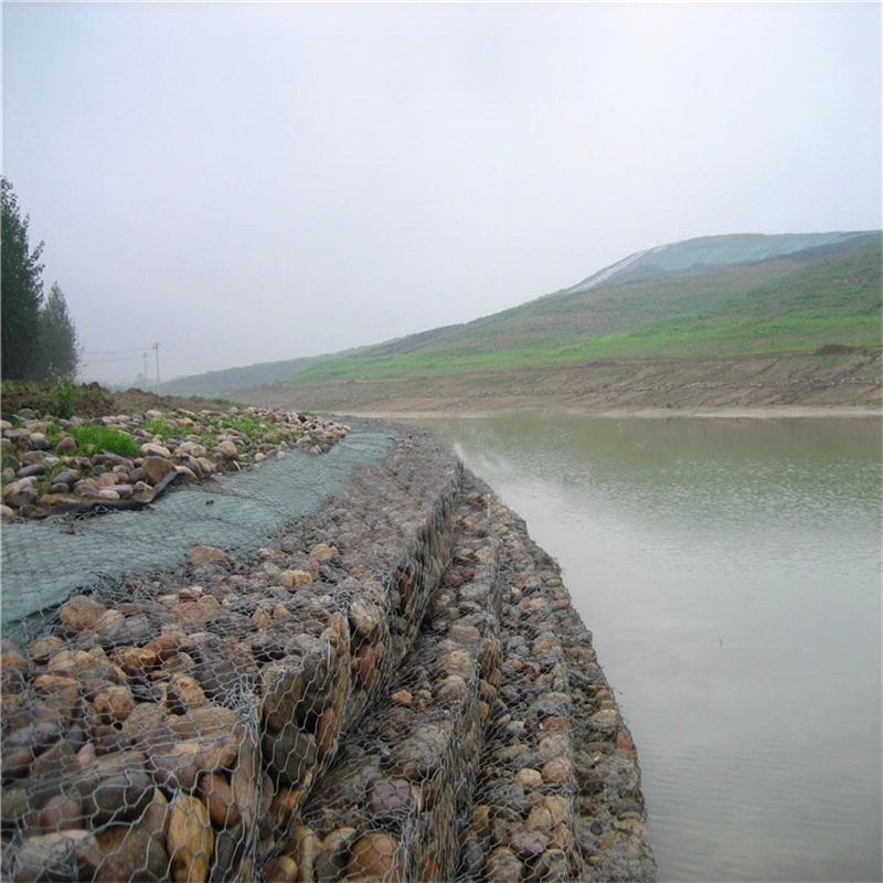 Galfan Coating Hexagonal Wire Gabions for retaining wall