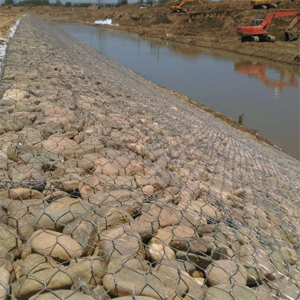 flood barrier mesh gabion &protect river bank gabion