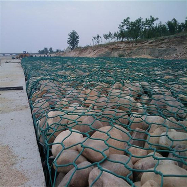 PVC Coated Gabion Raining Wall Gabion Wire Mesh Basket For Sale