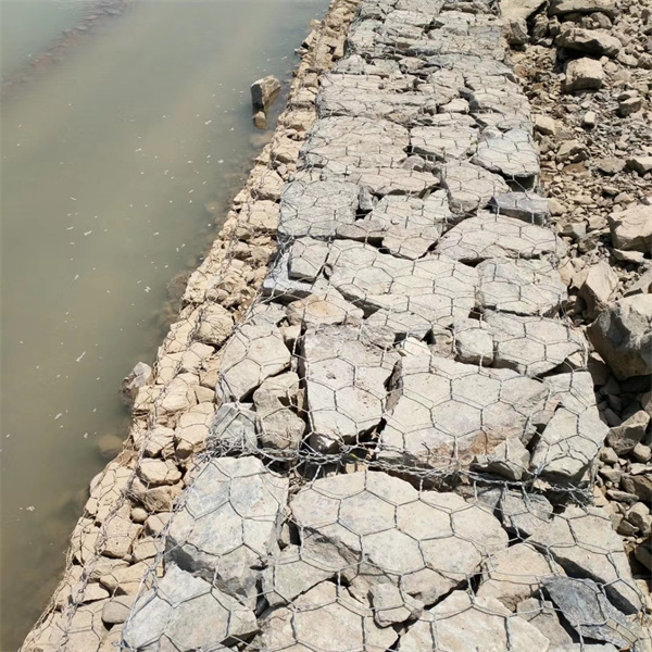 Galfan&Hot Dipped Galvanized Mesh Gabion Box to protect the river bank
