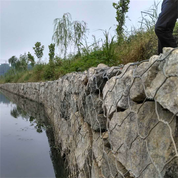 Hot dipped galvanized river protection stone gabion box cage 80x100