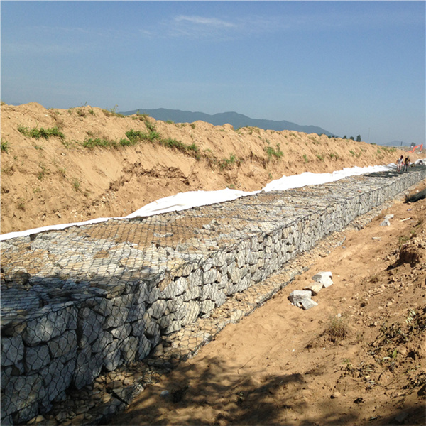 Anti-Flood Bank Protection Hot Galvanized Gabion Wire Mesh Box