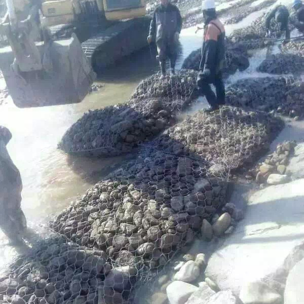 Galfan & Hot Dipped Galvanized Gabion Box  for stone