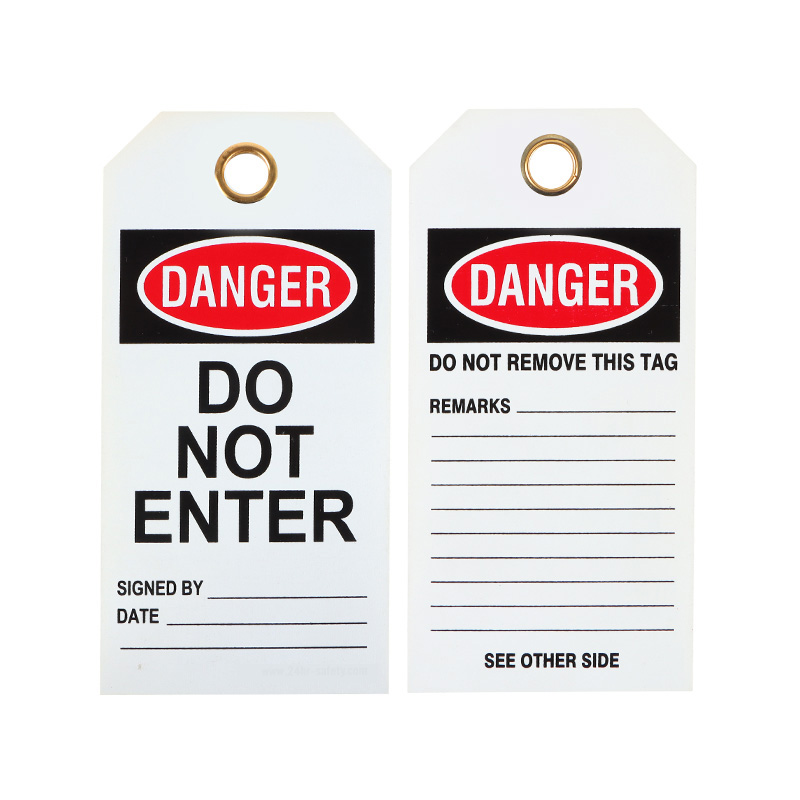 Remember to use a Danger Equipment Locked Out Tags