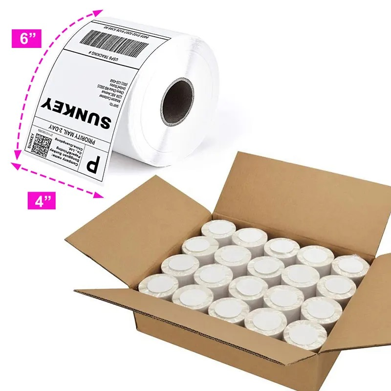 Thermal label is a label material that produces color changes under temperature changes through a thermal coating.