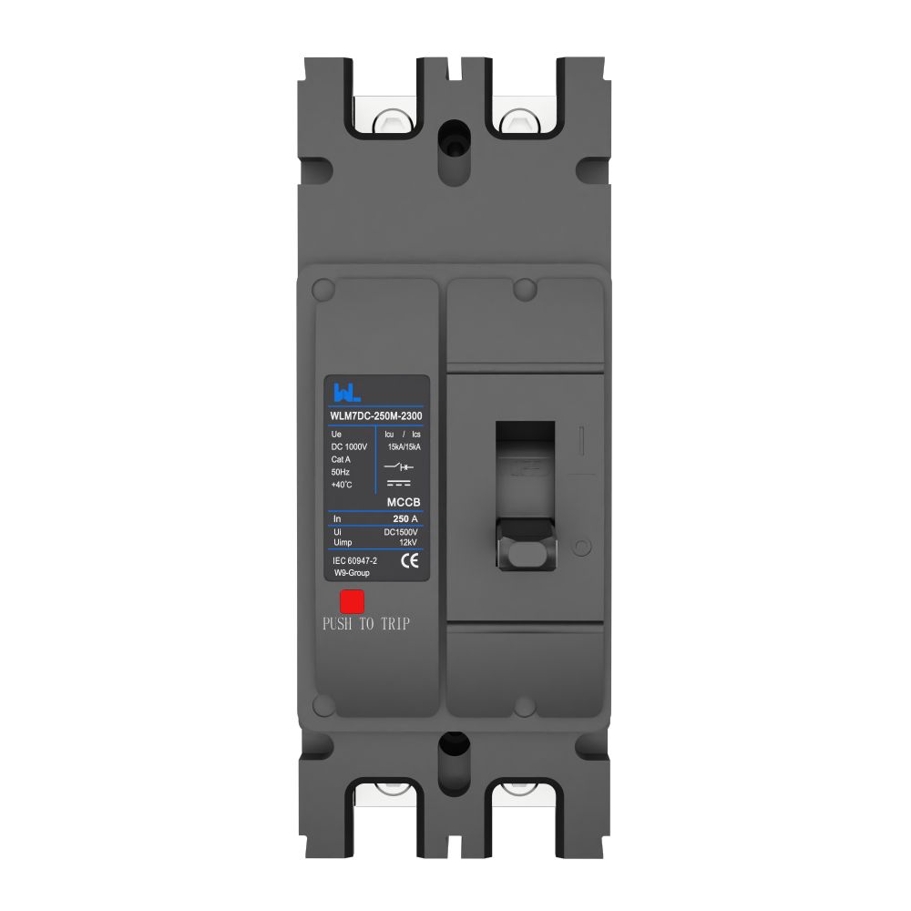 WLM7DC-250A-2300 2P 3P WLM7DC Series Photovoltaic solar type dc mccb 250vdc/500vdc/750VDC/1000VDC/1500VDC 250A 2 Poles solar mccb
