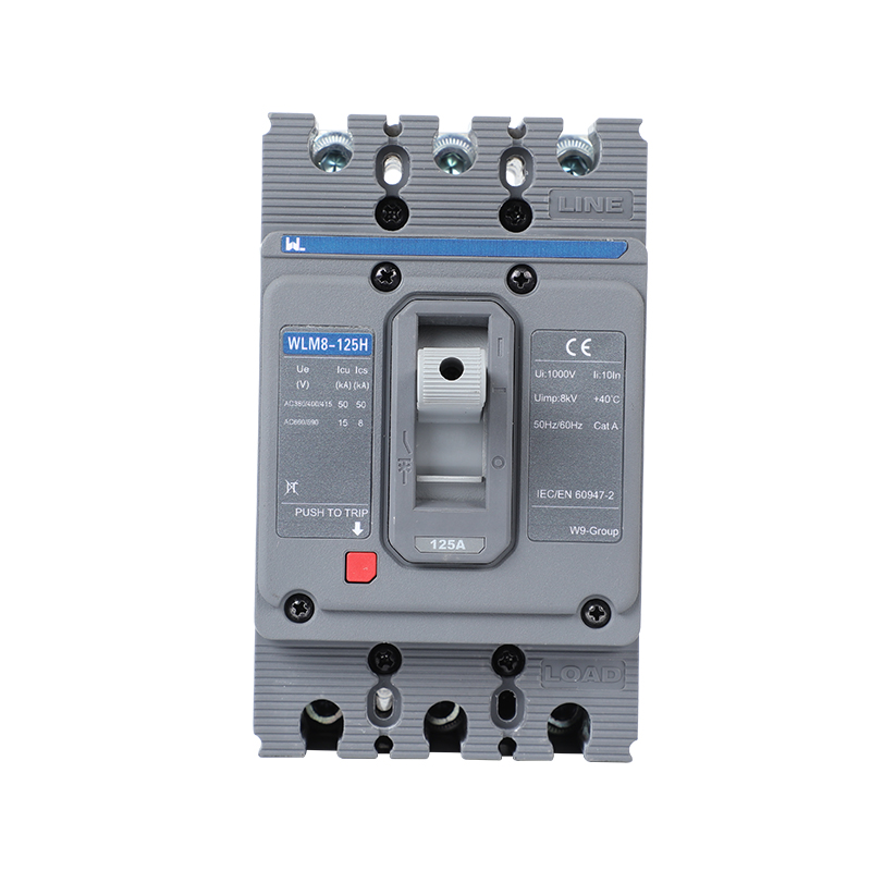 Pemutus litar MCCB WLM8-125H-3300 3P 125 amp pemutus litar terma dan pemutus litar magnetik acuan pemutus litar mccb