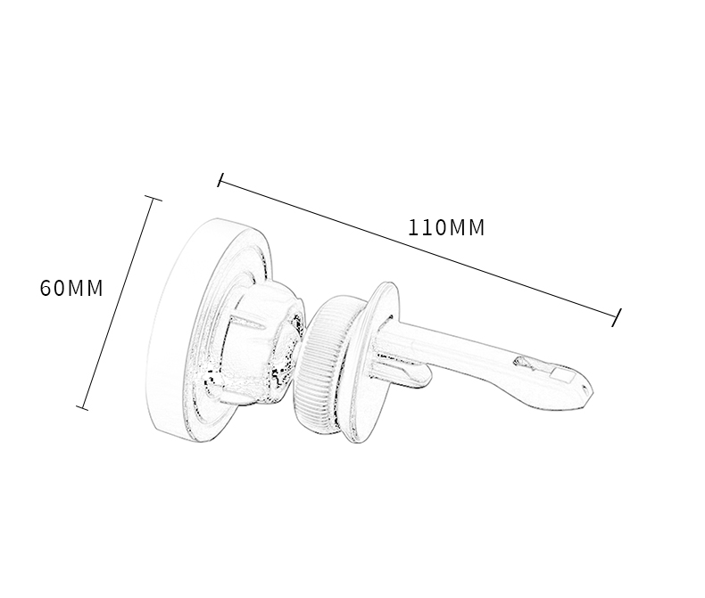 Autorako telefono euskarri magnetikoa - aluminioa eta plastikoa - pertsonalizagarria (4)6gf