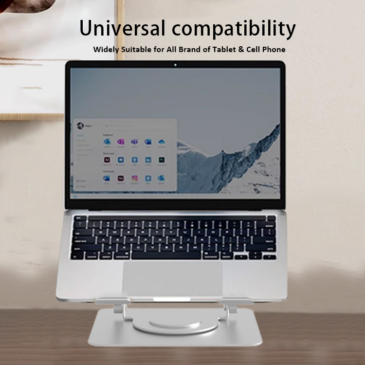 Sadaya-aluminium 360-gelar puteran cooling laptop stand - customizable (1)vyl