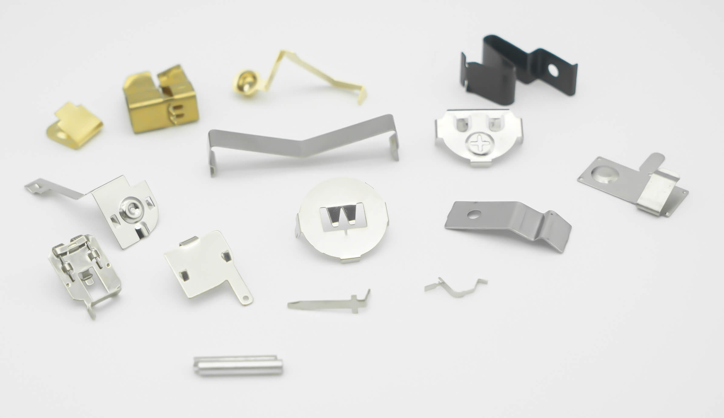 Battery holders connection parts: positive and negative electrode sheets, busbars, tabs