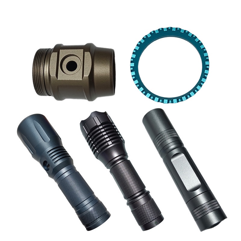 CNC Precision-Machined Flashlight Housing