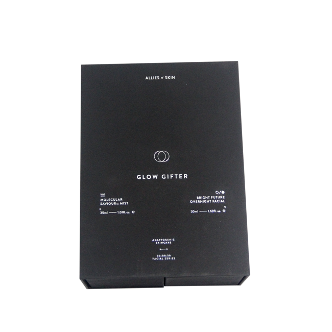 Black Gift Box With Hot Stamping Silver