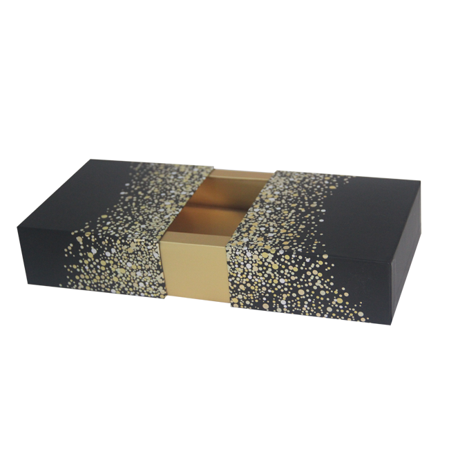 Custom Logo Gift Boxes Gold Card For chocolate Packaging