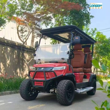 Chariot de golf/chasse électrique tout-terrain 4 places, 2 roues motrices, 72 V, 7,5 kW, au lithium
