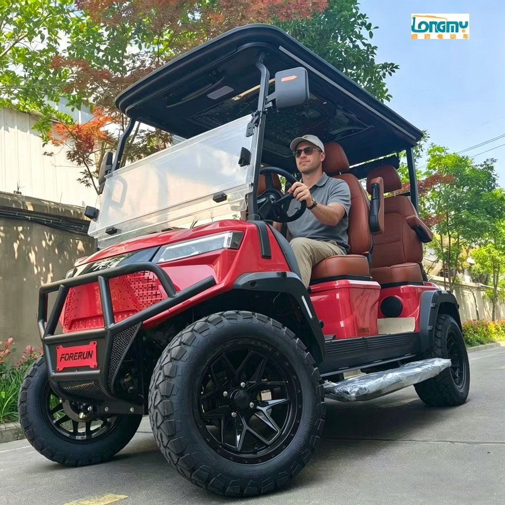 Chariot de golf/chasse électrique à deux roues motrices avec siège au lithium, 72 V, 7,5 kW, tout-terrain