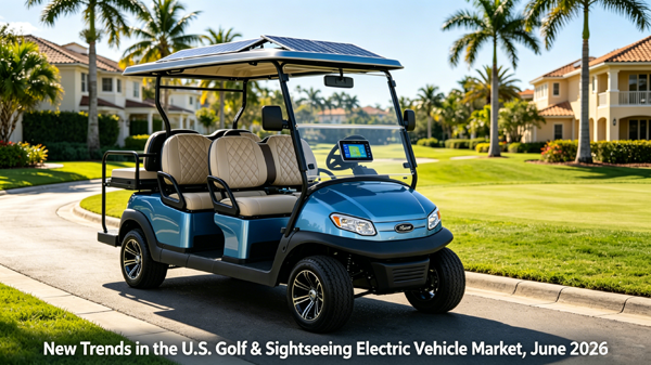 Six Major Trends of US Golf & Sightseeing EV Market, June 2026