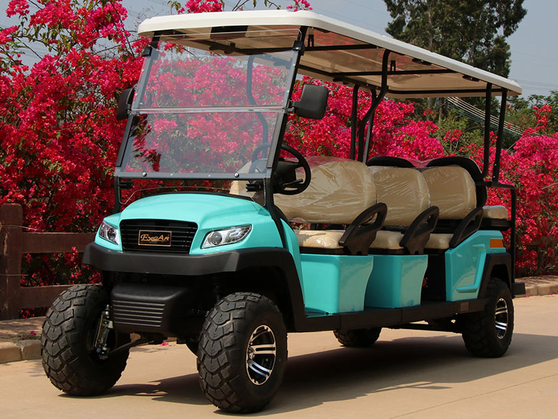 8 Persons Electric Golf Buggy With Backward Seats