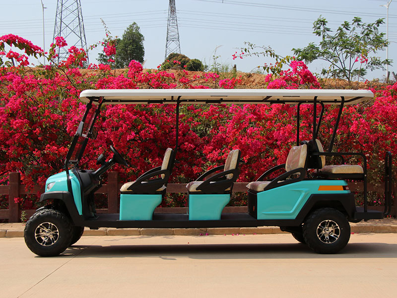 8 Persons Electric Golf Buggy With Backward Seats