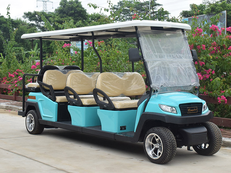 8 Persons Electric Golf Buggy With Backward Seats