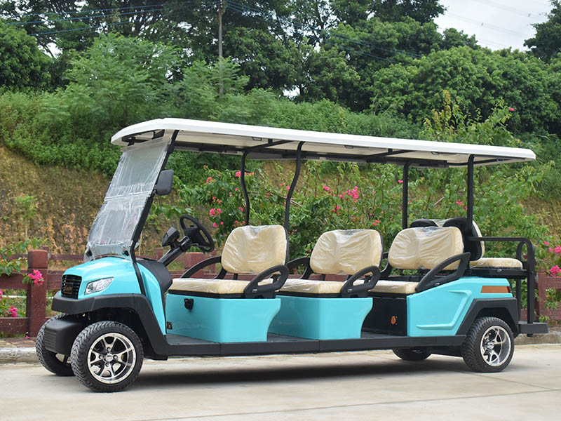 8 Persons Electric Golf Buggy With Backward Seats