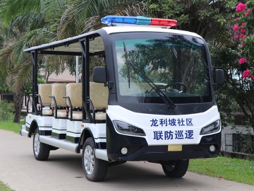 Aluminum Chassis 14 Seater Electric Patrol Vehicle
