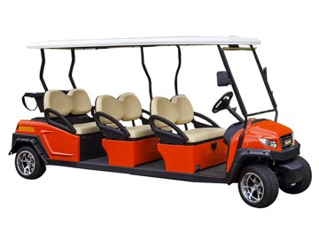 Orange 6 Seater Golf Cart for Sale