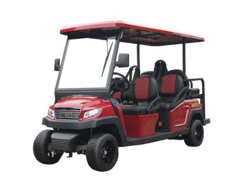 Red 48V 6 Seaters Golf Electric Car