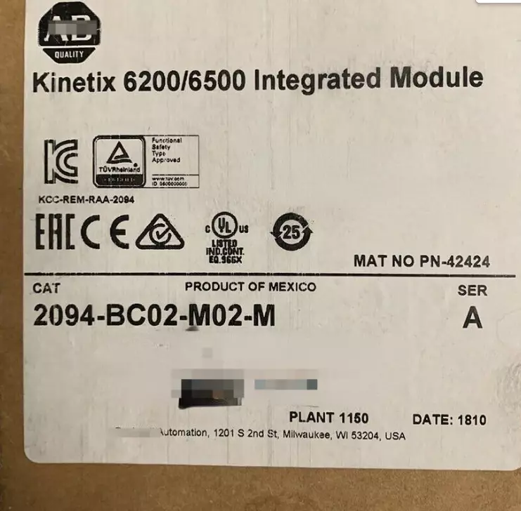 Allen-Bradley Motion control Kinetix 2094-BC02-M02-M