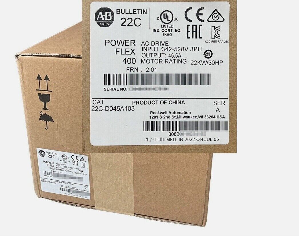 Allen-Bradley Drives PPowerFlex 400 22C-D045A103