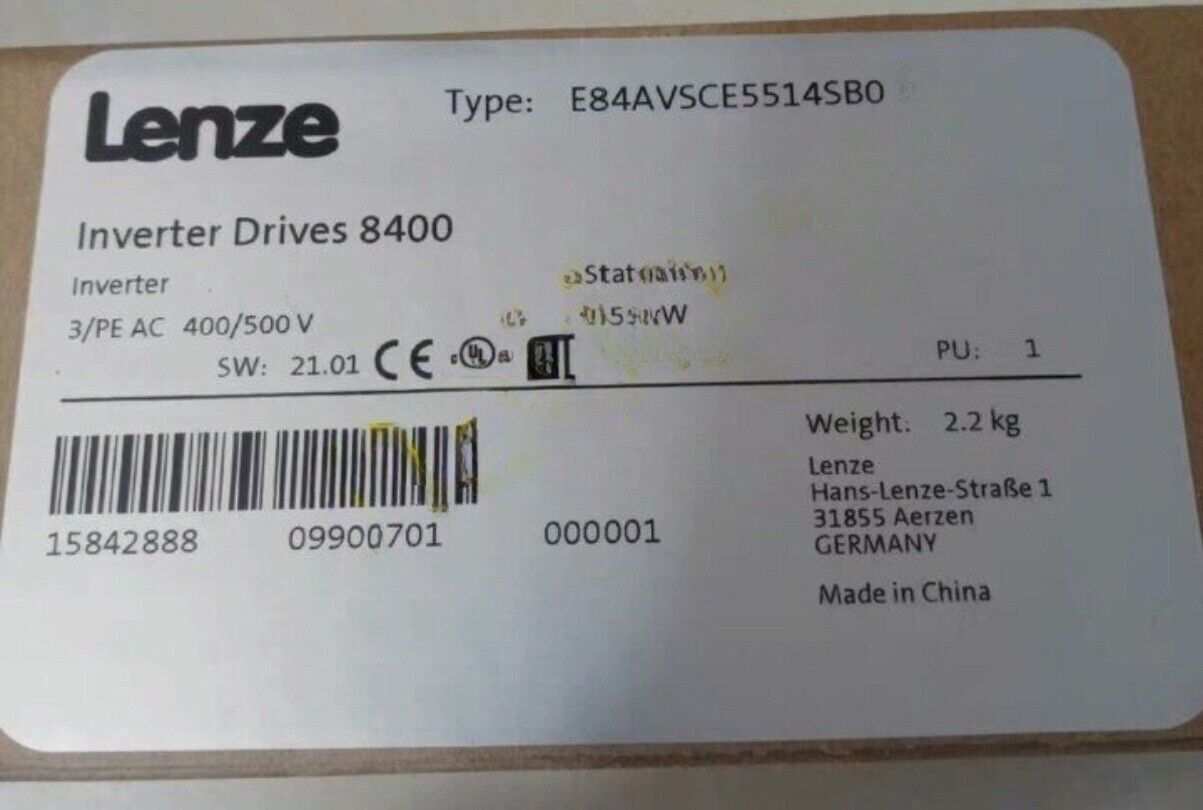 LENZE Inverters 8400-series E84AVSCE5514SB0