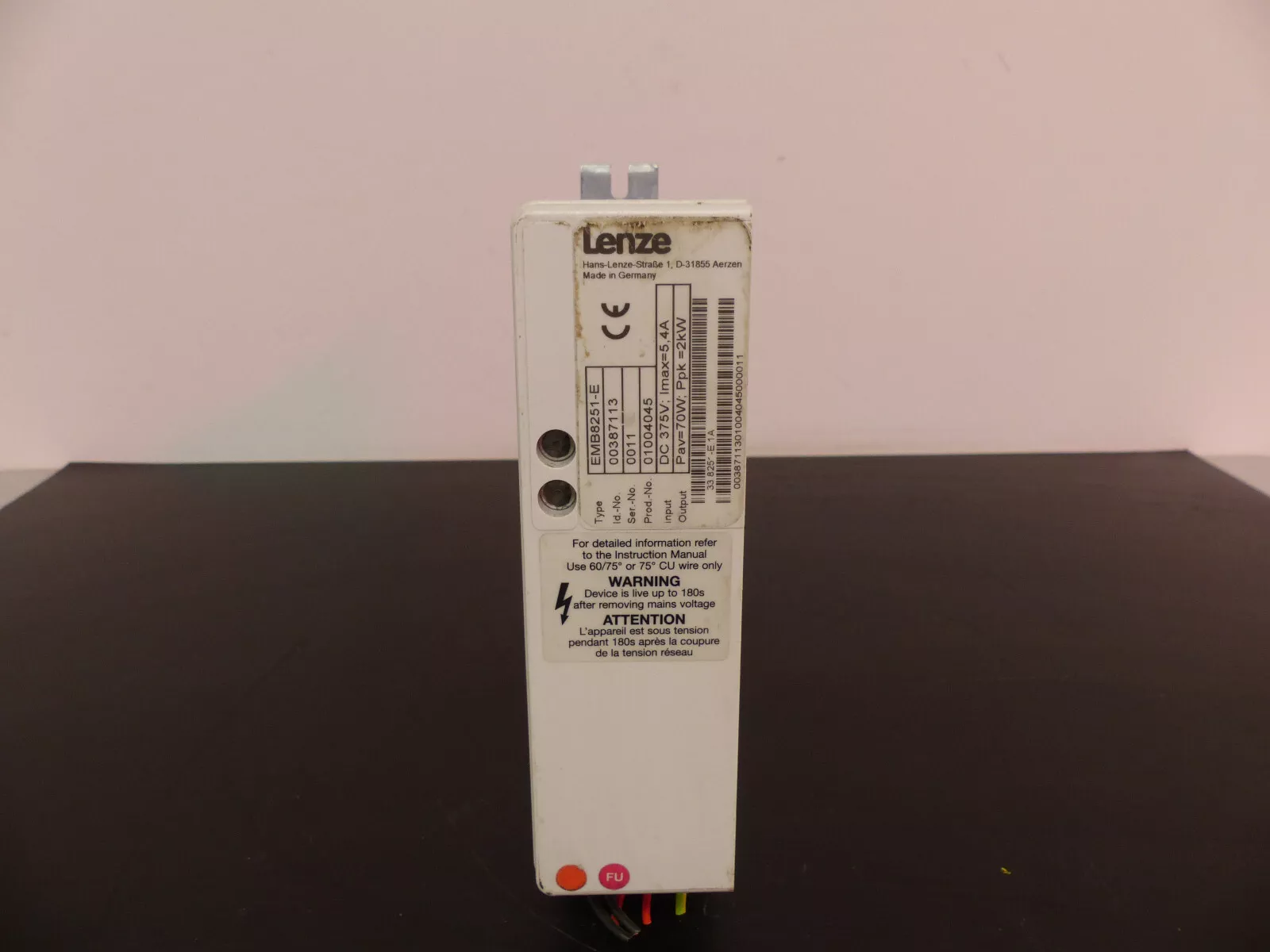LENZE Inverters 8200-series EMB8251-E