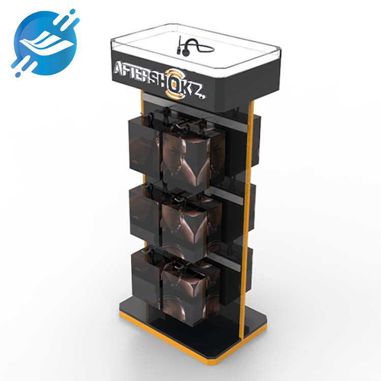 Cool black acrylic double-sided sports headphone display stand | Youlian