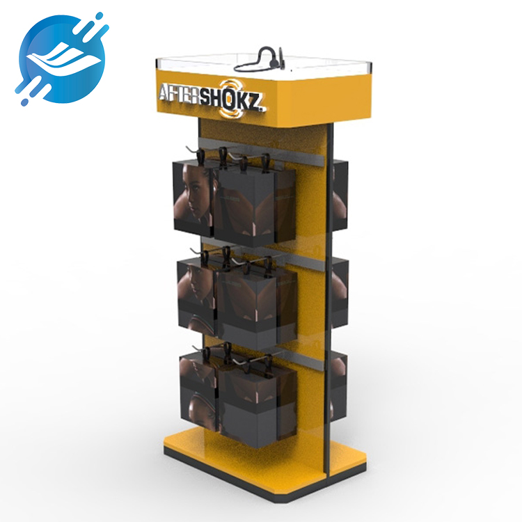 Portable display stand for headphone headset store 