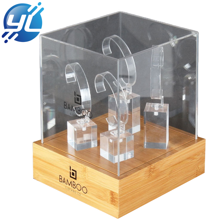 Original Factory Velvet Necklace Stand -
 Hot Custom Logo Engraved Bamboo Watch Display Case Unit - Youlian Display 