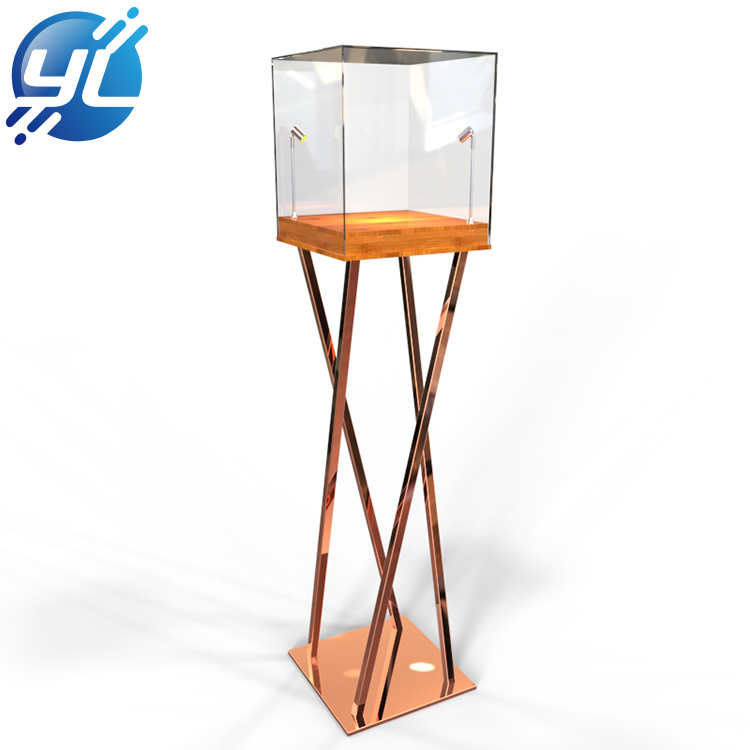 Personlized Products Acrylic Earring Stand -
 Luxury Stainless Steel Base Acrylic Jewelry Display Case Display Case L...