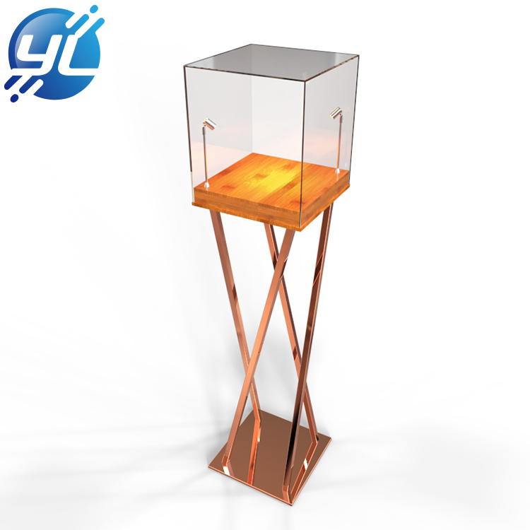 Personlized Products Acrylic Earring Stand -
 Luxury Stainless Steel Base Acrylic Jewelry Display Case Display Case L...