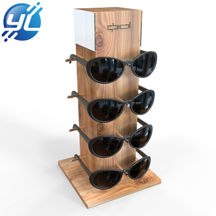 Renewable Design for Flooring Display Stand -
 OEM Quality Retail Chain Store glasses display rack Wooden Sunglass Di...