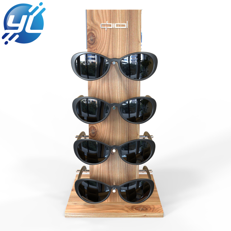 Renewable Design for Flooring Display Stand -
 OEM Quality Retail Chain Store glasses display rack Wooden Sunglass Di...