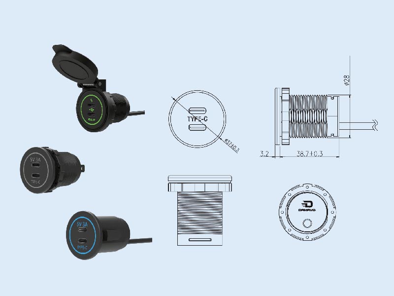 24 volt usb charger-ym13141co