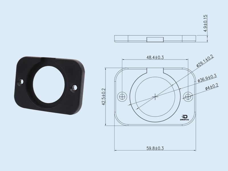 panel mount usb charger YMP002y16